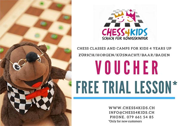 Voucher for a free trial chess lesson